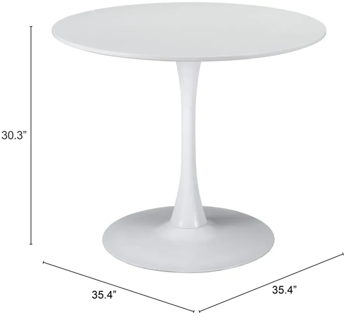 Opus Dining Table White