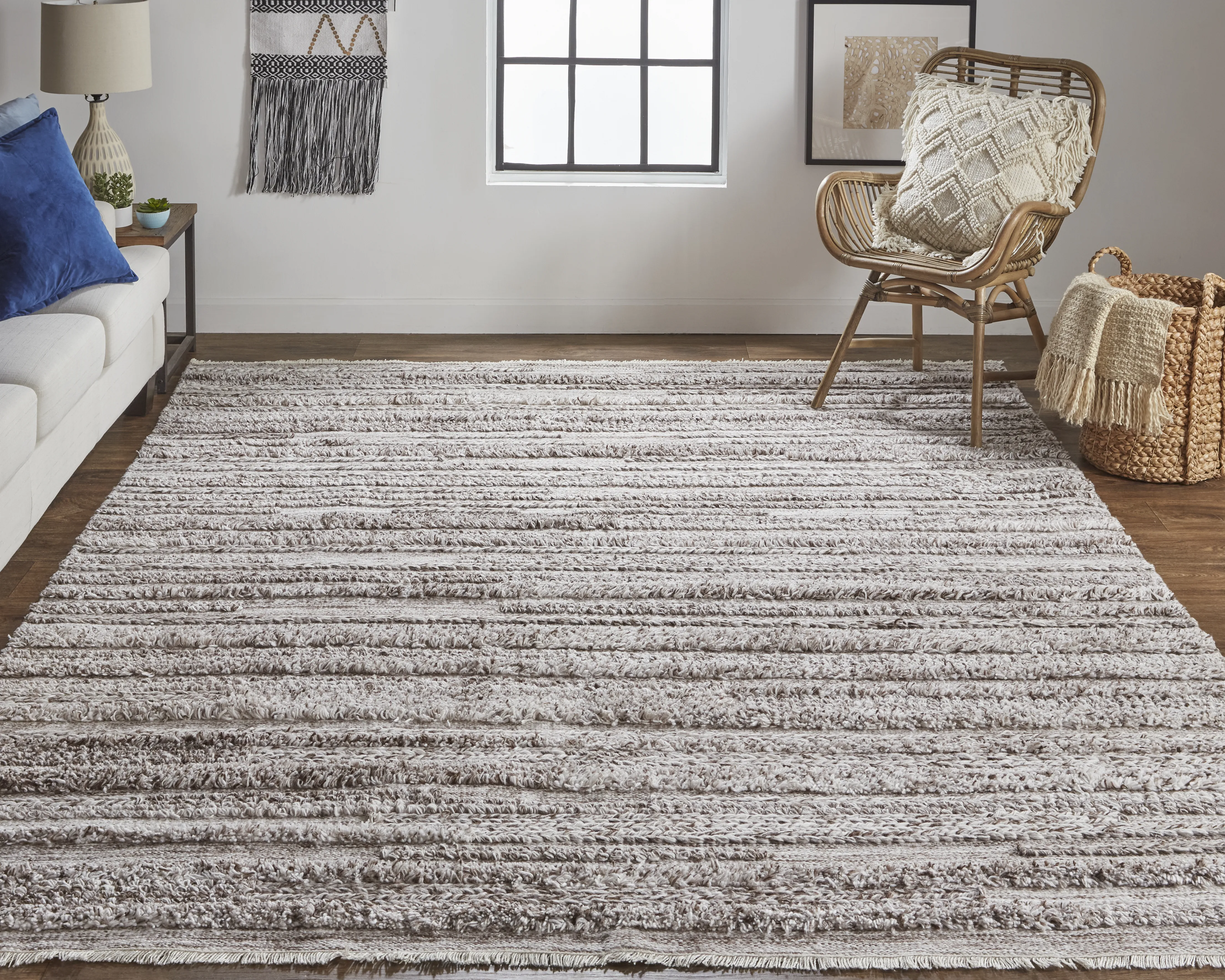 Alden 8637F Taupe/Brown/Ivory 8' x 10' Rug