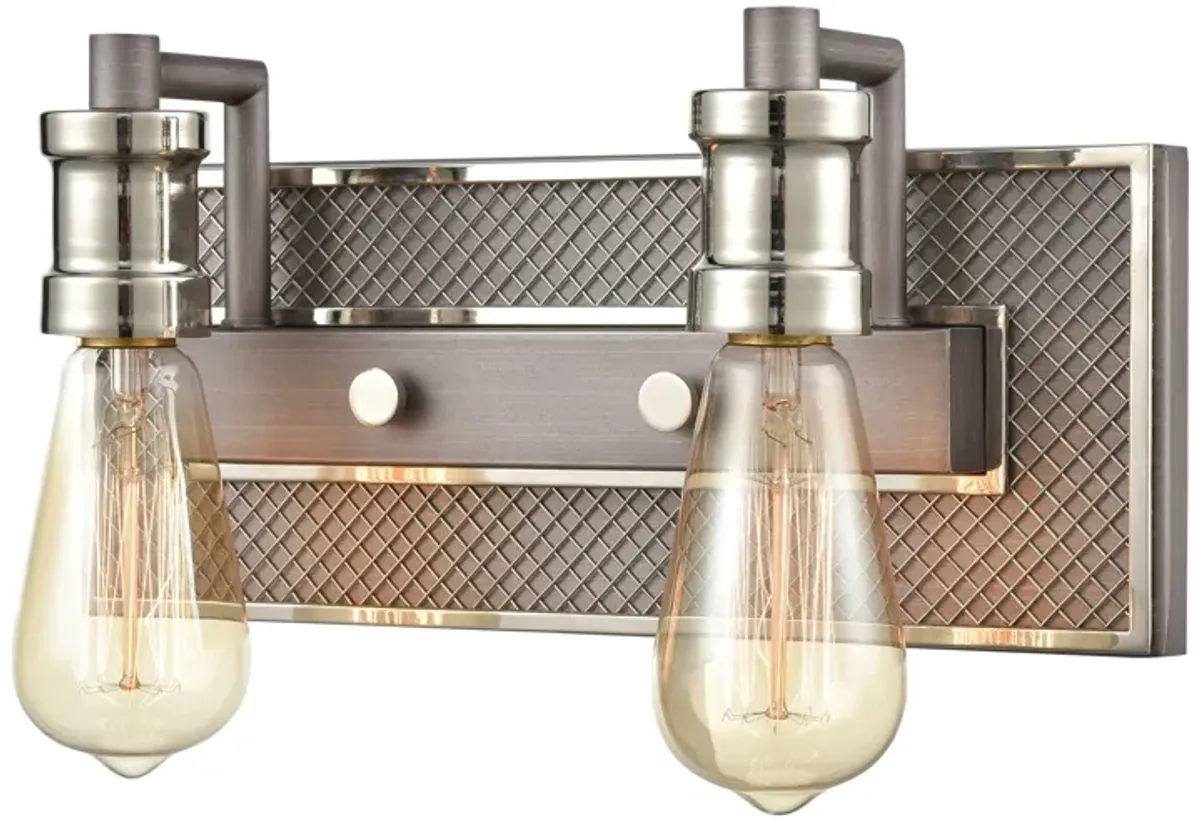 Gridiron 2-Light Vanity Light