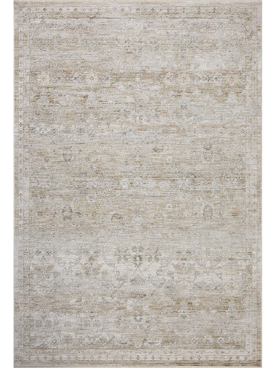 II Tabitha Ivory/Khaki 2'7" x 10'0" Runner Rug by Loloi II