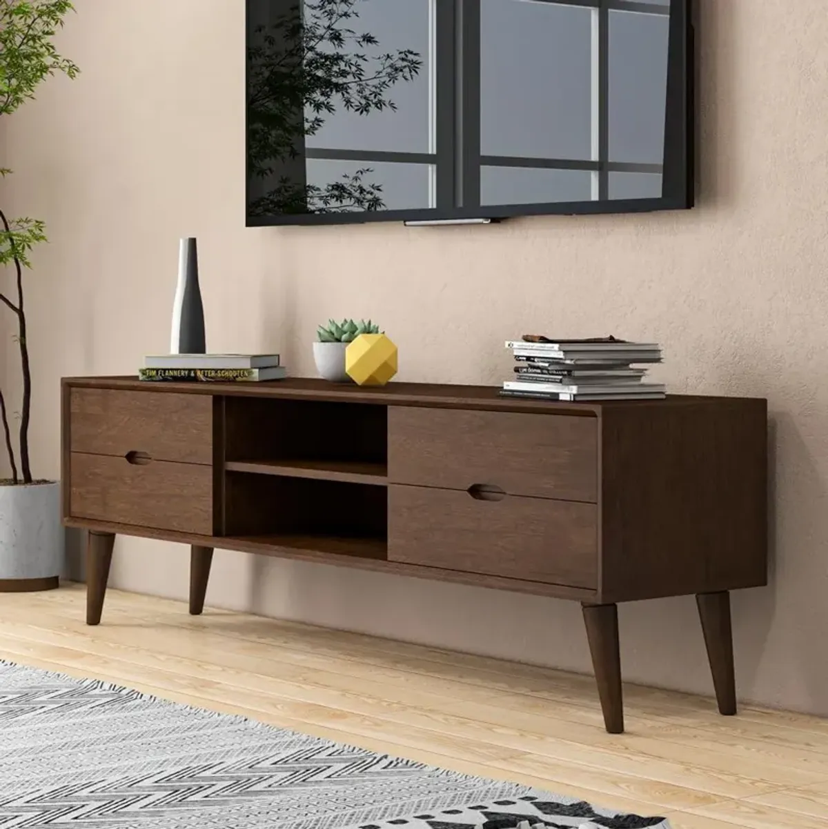 Ashcroft Furniture Co Adrian TV Stand (Walnut)