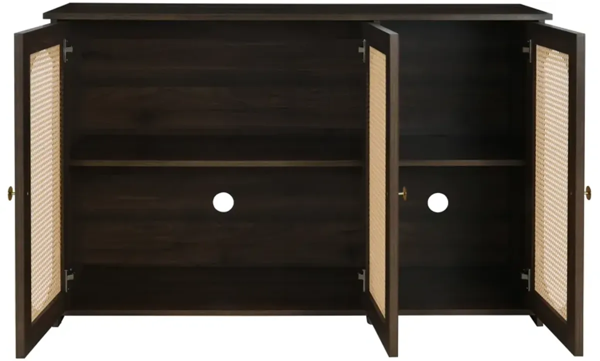 Merax Retro 3-Door Sideboard Storage Cabinet