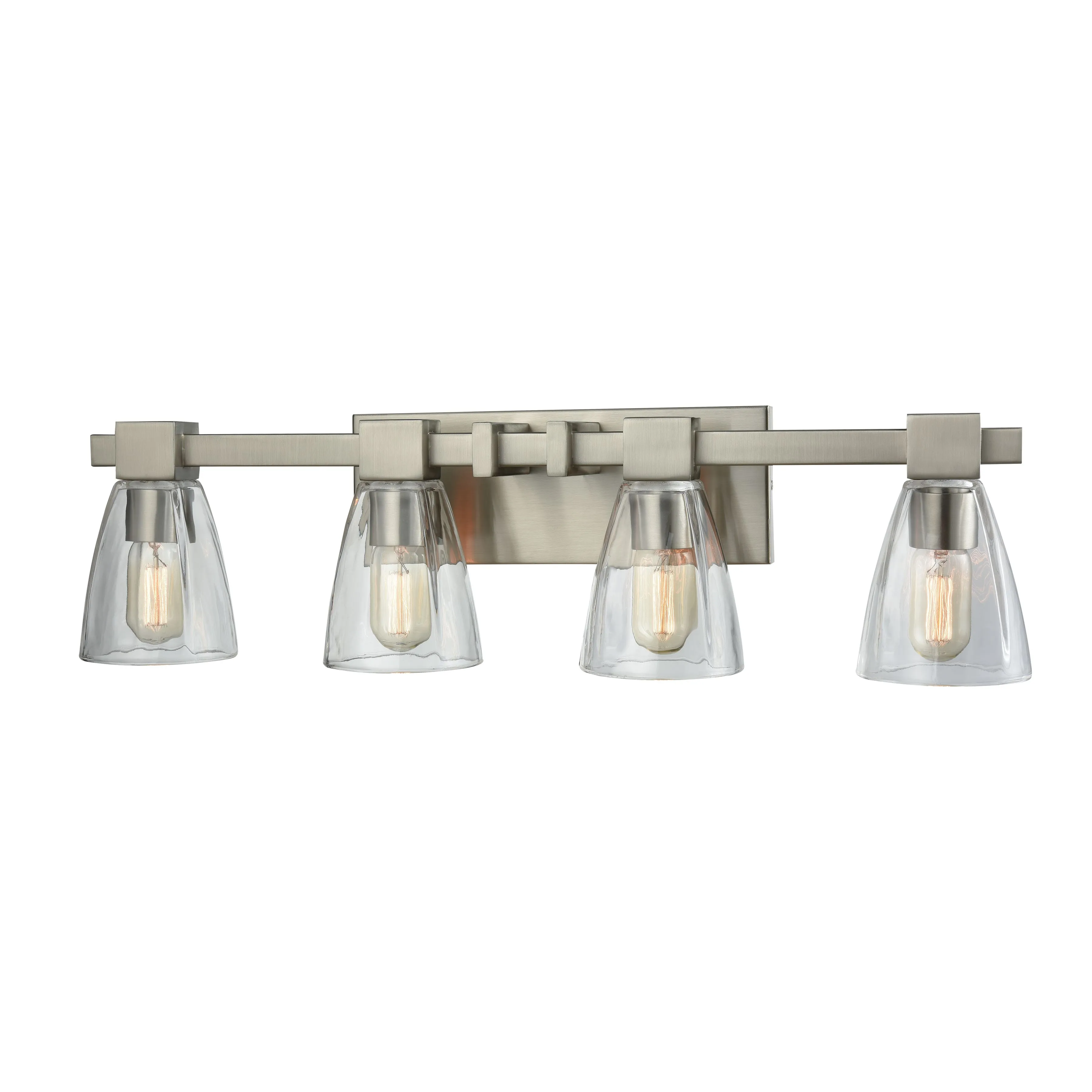 Ensley 28'' Wide 4-Light Nickel Vanity Light