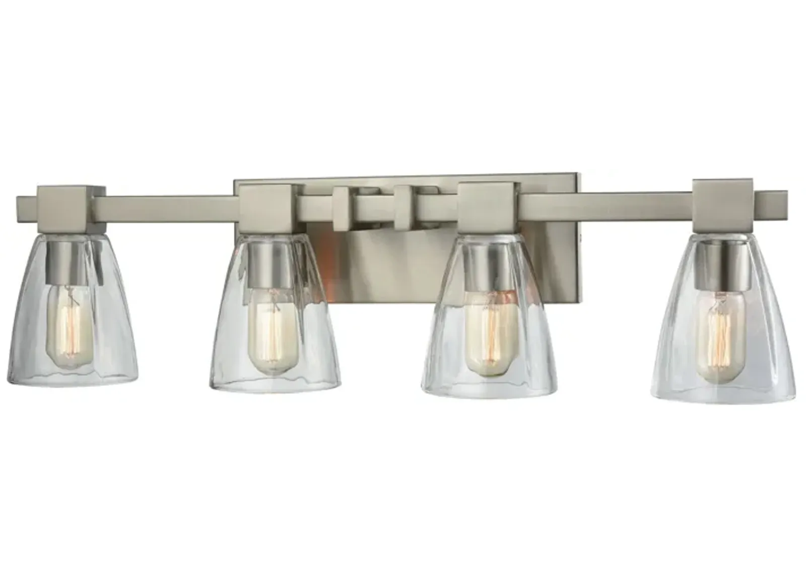 Ensley 28'' Wide 4-Light Nickel Vanity Light