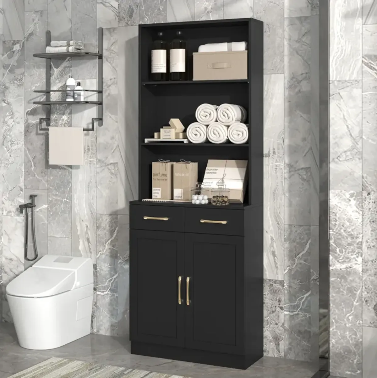 Merax Bathroom Storage Cabinet with Drawers