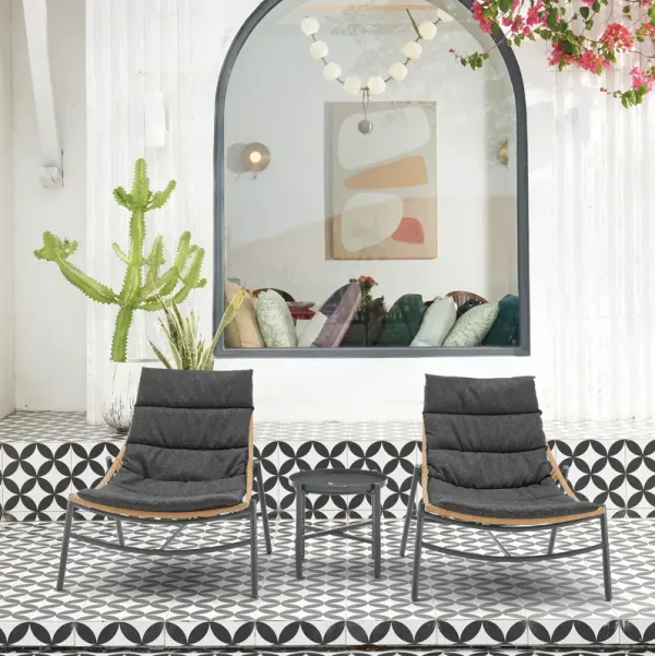 Sunset Gray 3-Piece Patio Set