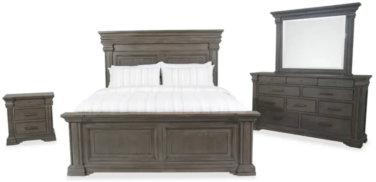 Madison Ridge Brown 4-Piece Queen Bedroom Suite