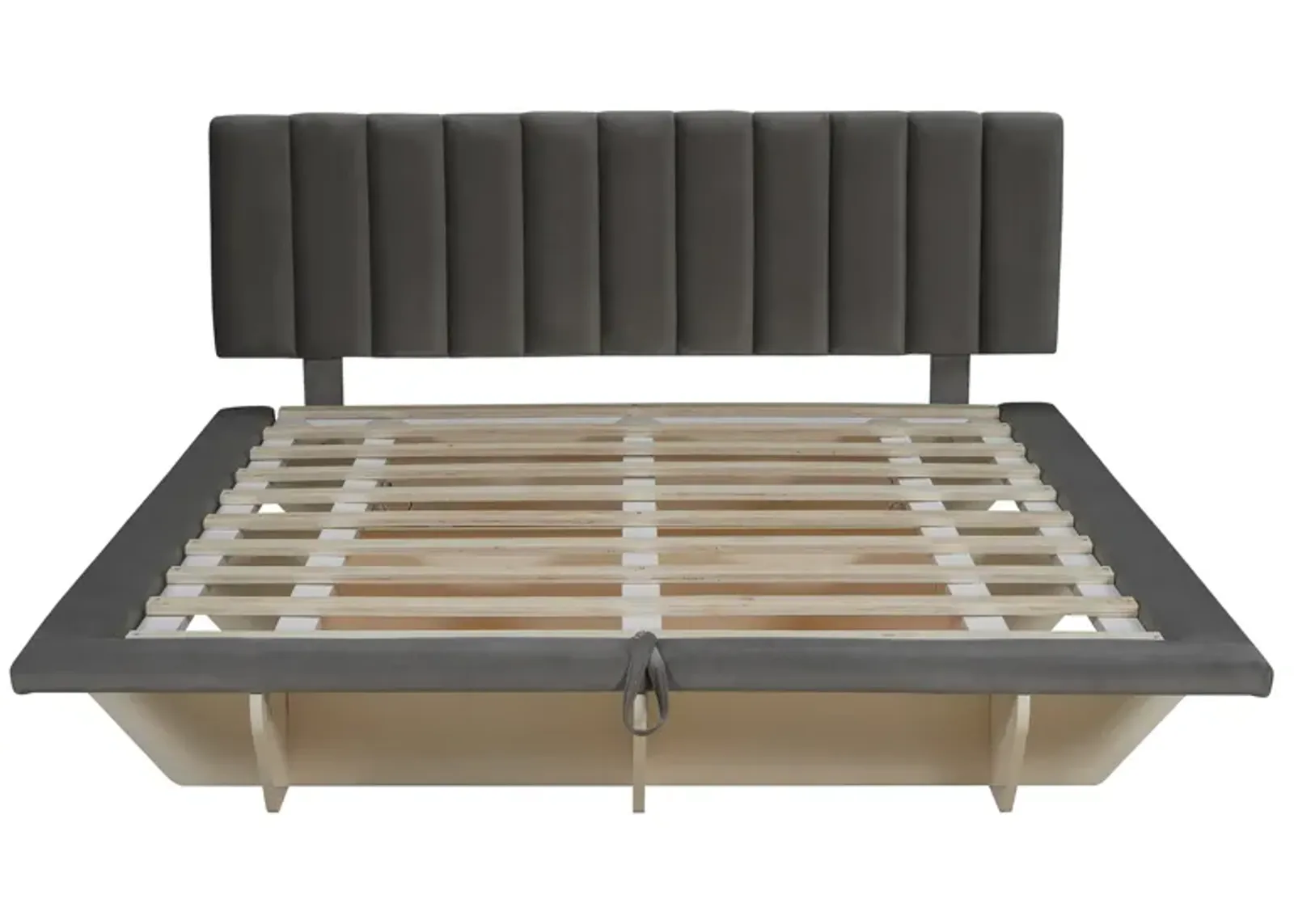 Merax Floating  Platform Bed with LED Light  and USB Port