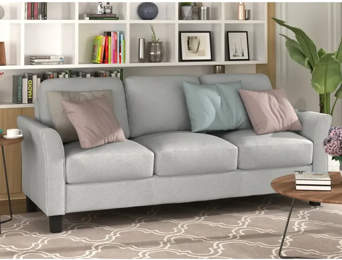 3-Seat Sofa Living Room Linen Fabric