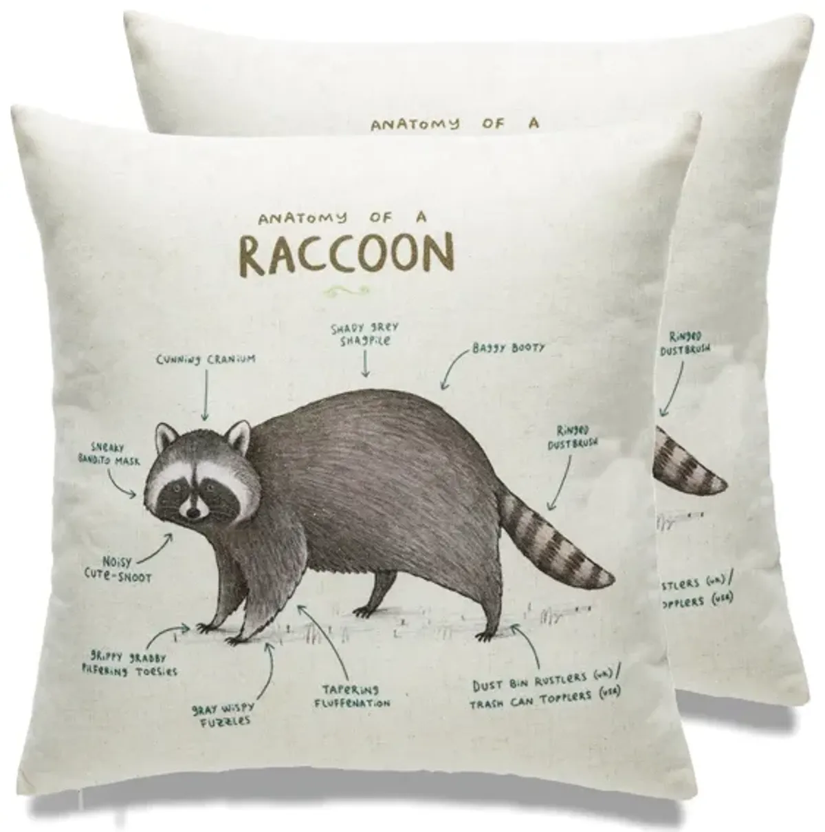 Farmhouse animals throw pillow - set of 2