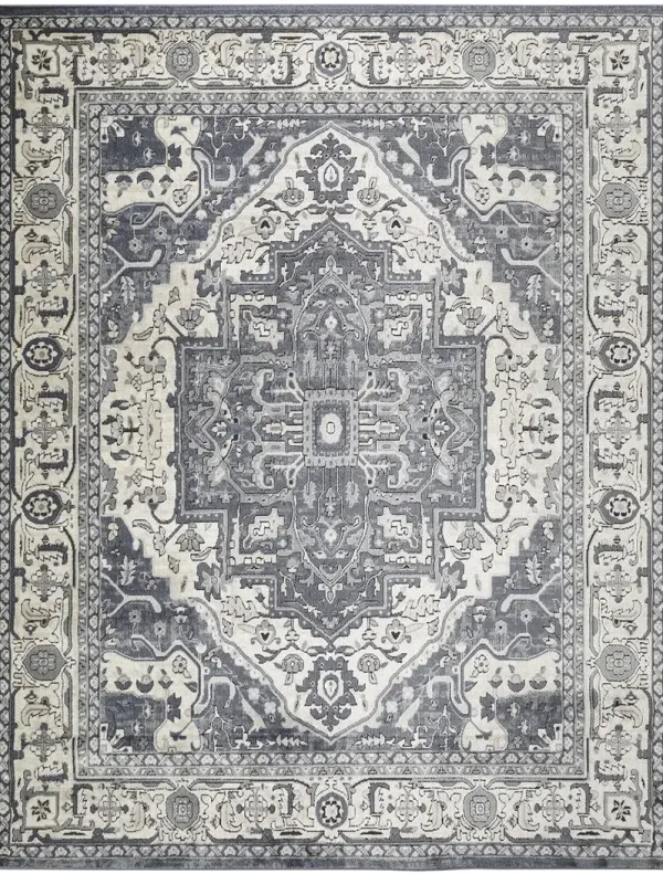 Quarry QUA18 Navy/Ivory 7'10" x 9'10" Rug