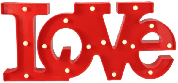 20" Red 'LOVE' LED Valentine's Day Marquee Wall Sign