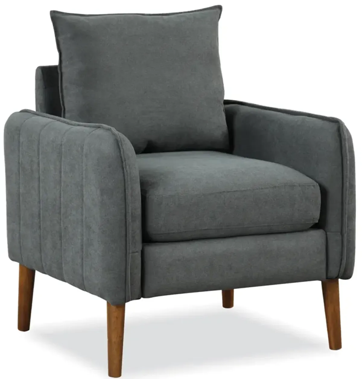 Fabric Upholstered Sofa Chair with Removable Back and Seat Cushions