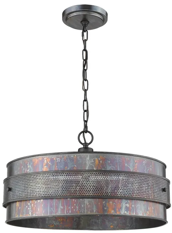 Hivvago Ryker 3-Light Bronze Patina Pendant