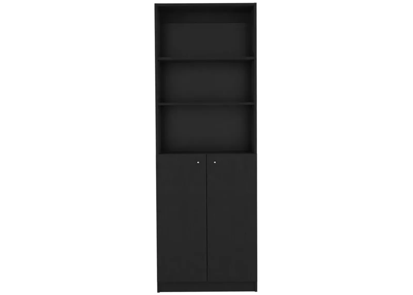 Bookcase Dual-Door Benzoni, Office, Black