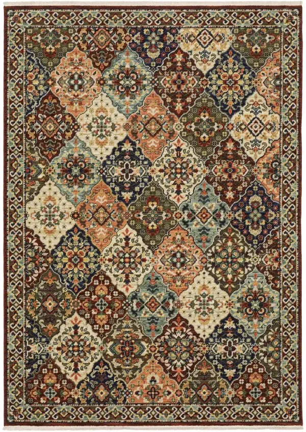 Lilihan 9'10" x 12'10" Red Rug