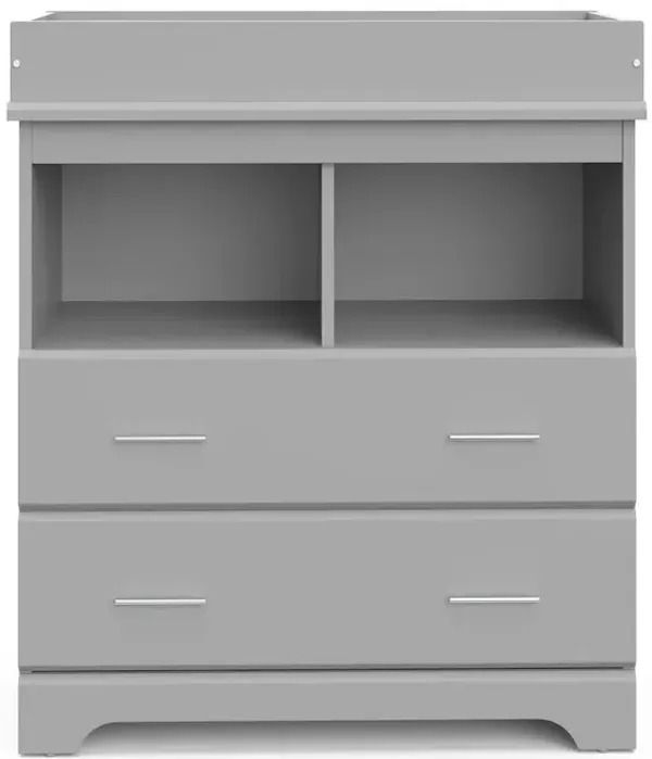 Storkcraft Brookside 2 Drawer Changing Chest - Pebble Gray