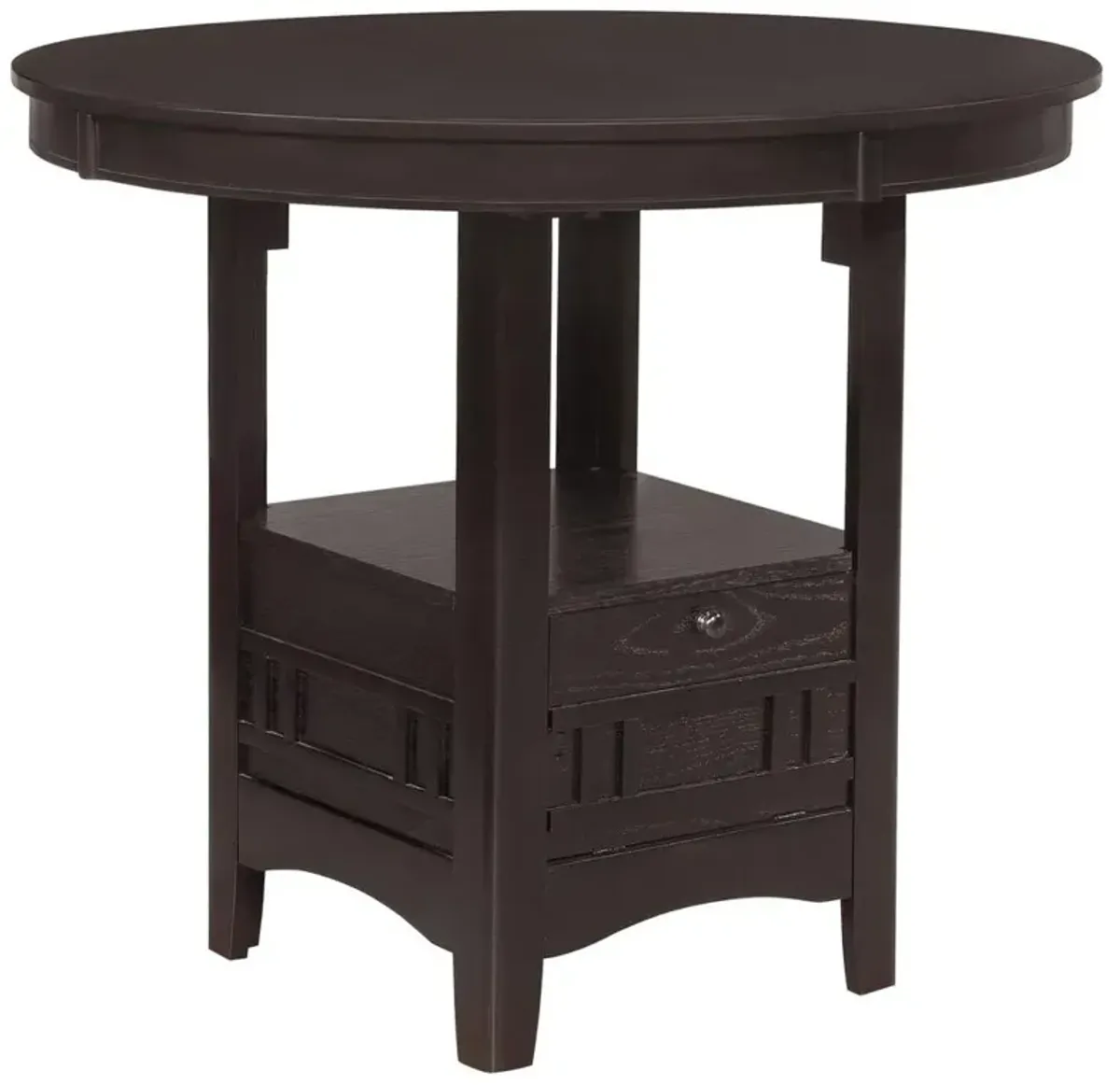 Coaster Lavon Oval Counter Height Table Espresso