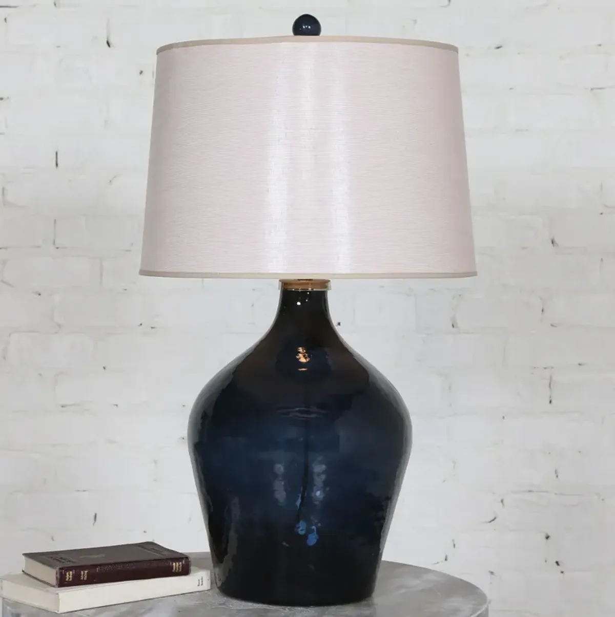 Uttermost Lamone Blue Glass Lamp