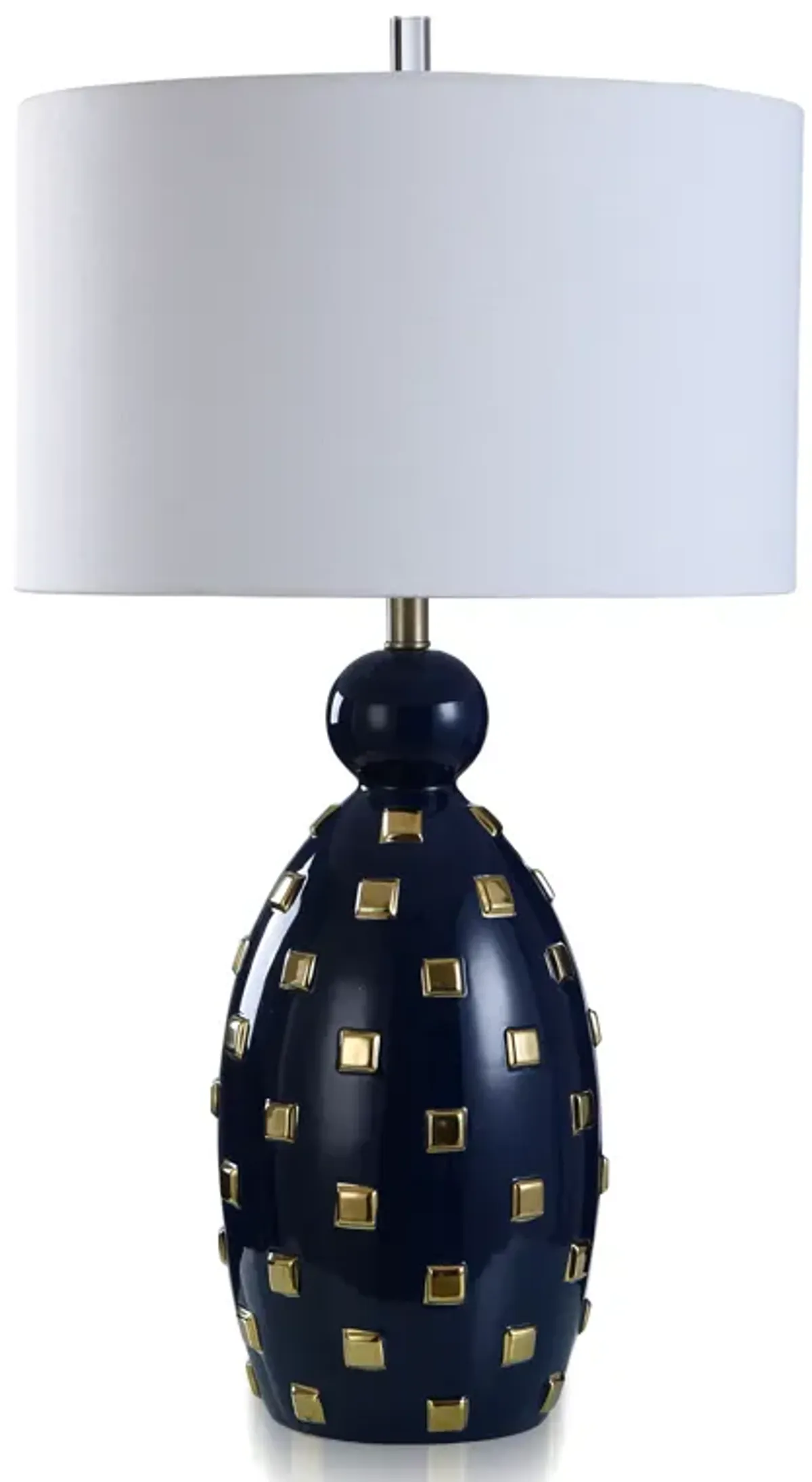 Happy Navy & Gold Table Lamp