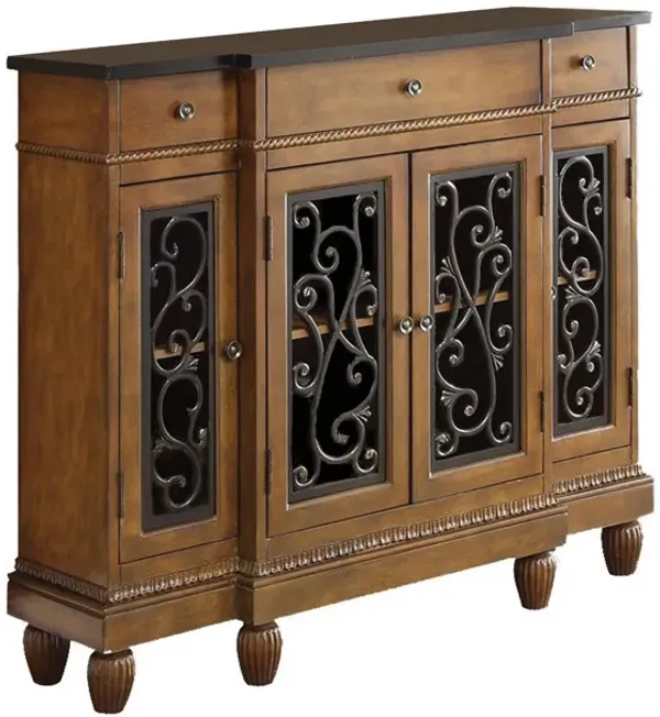 Vidi Console Table, Oak Brown-Benzara