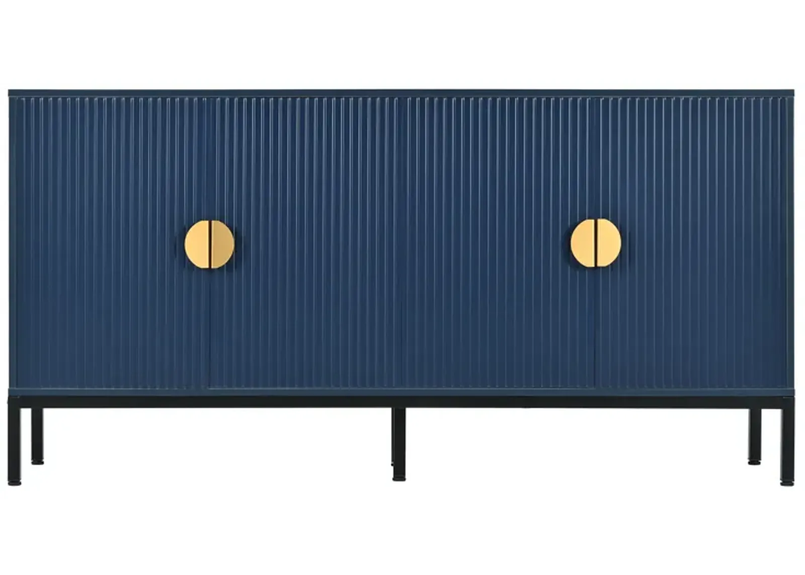 Merax Vertical-Striped Four-Door Sideboard