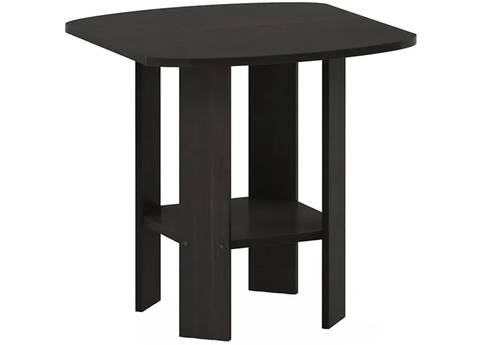 FurinnoFurinno Simple Design End/SideTable, Espresso