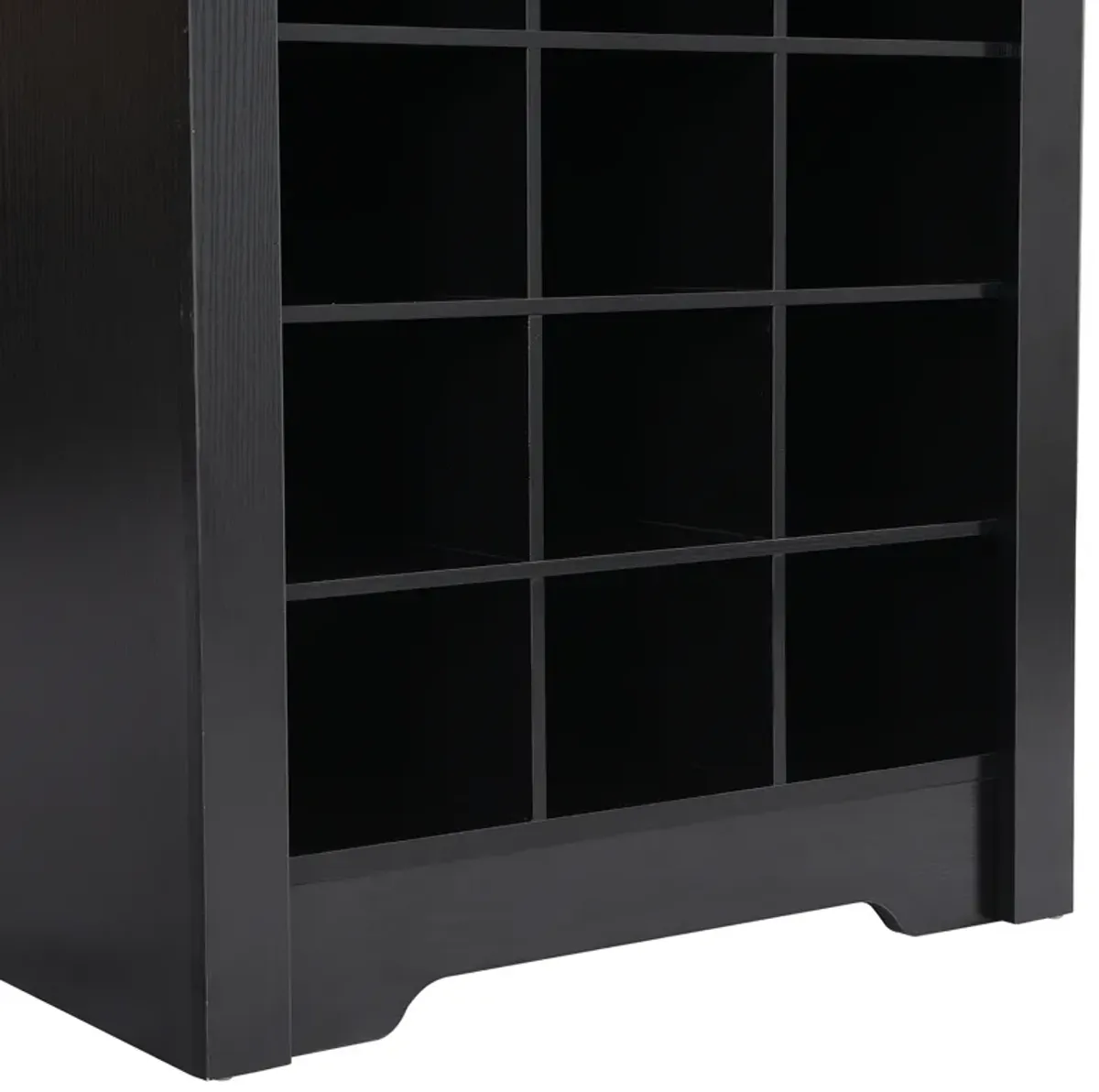 Merax Contemporary Cubby Console  Shoe Cabinet