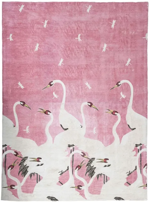 Flamingo Pink Area Rug