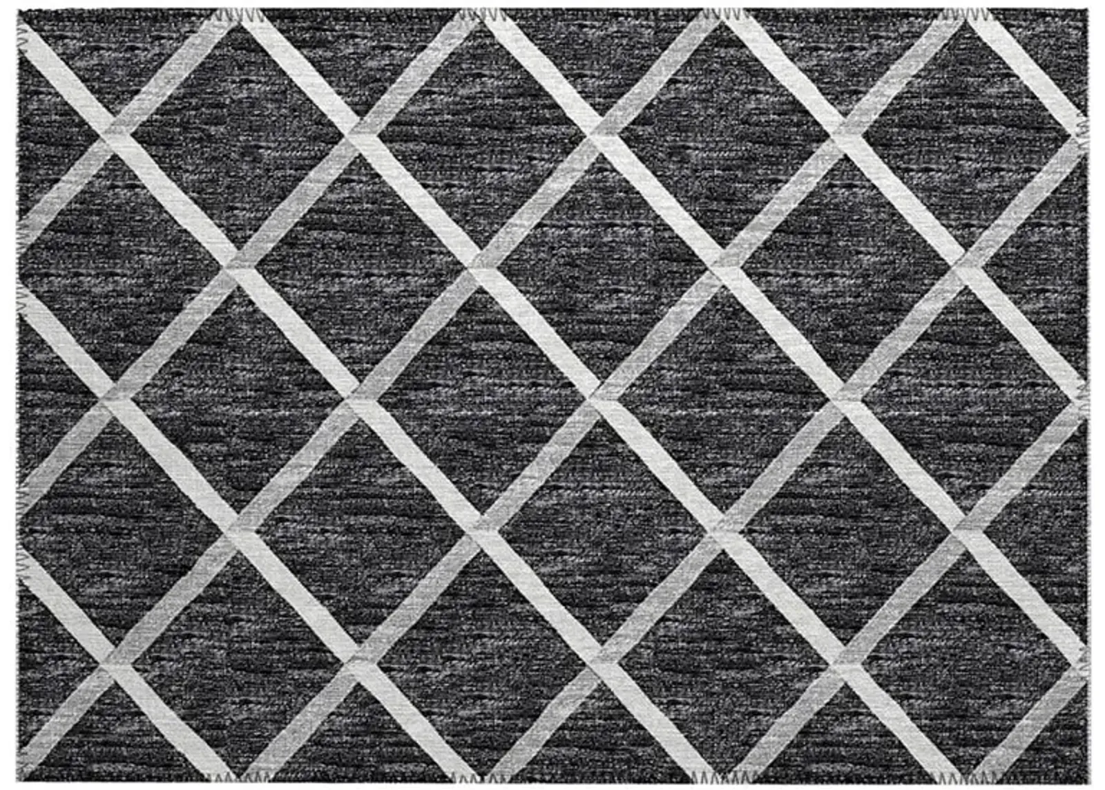 York YO1 Black 20" x 30" Rug