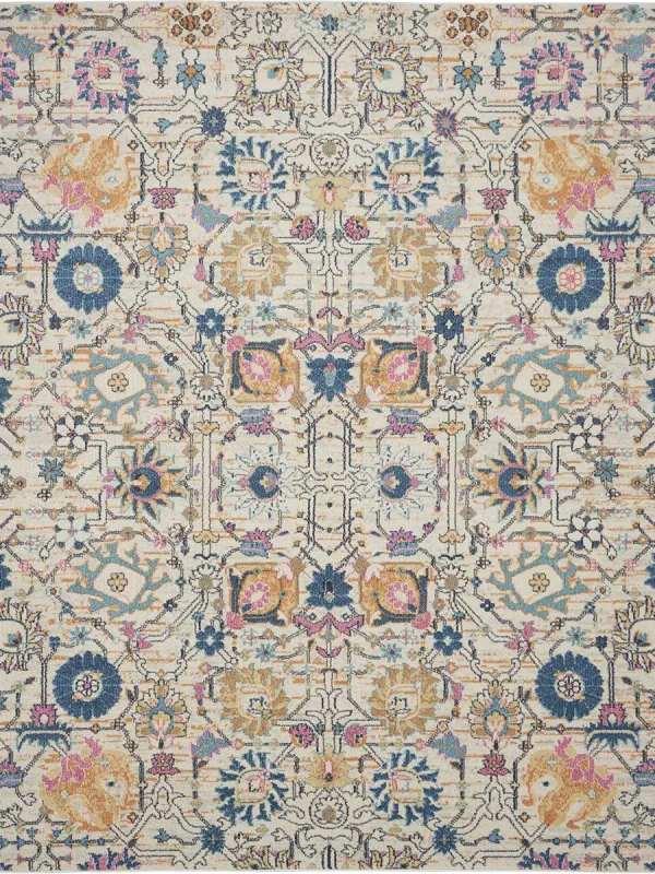 Passion PSN01 Ivory/Multicolor 6'7" x 9'6" Rug