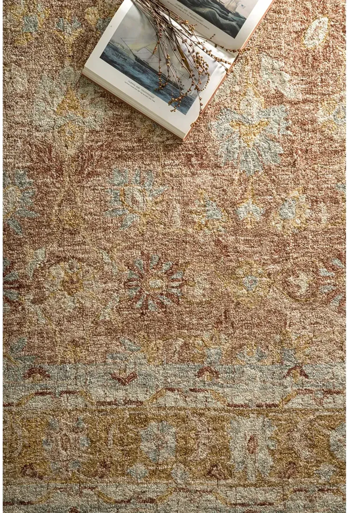 Julian JI04 Terracotta/Gold 5' x 7'6" Rug