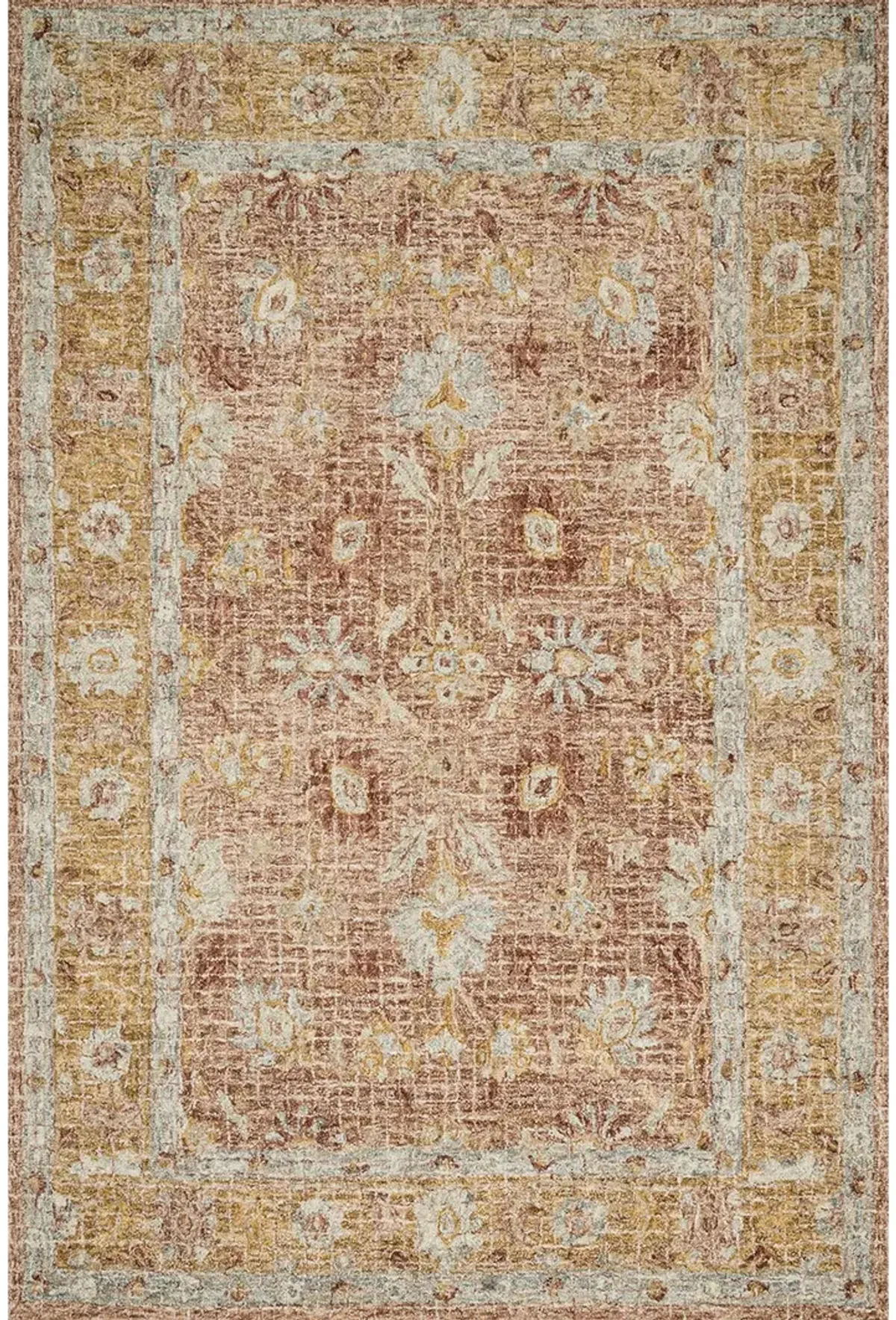 Julian JI04 Terracotta/Gold 5' x 7'6" Rug