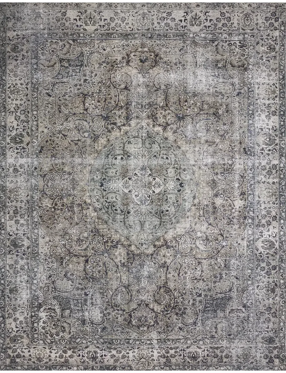 Layla LAY06 Taupe/Stone 3'6" x 5'6" Rug by Loloi II