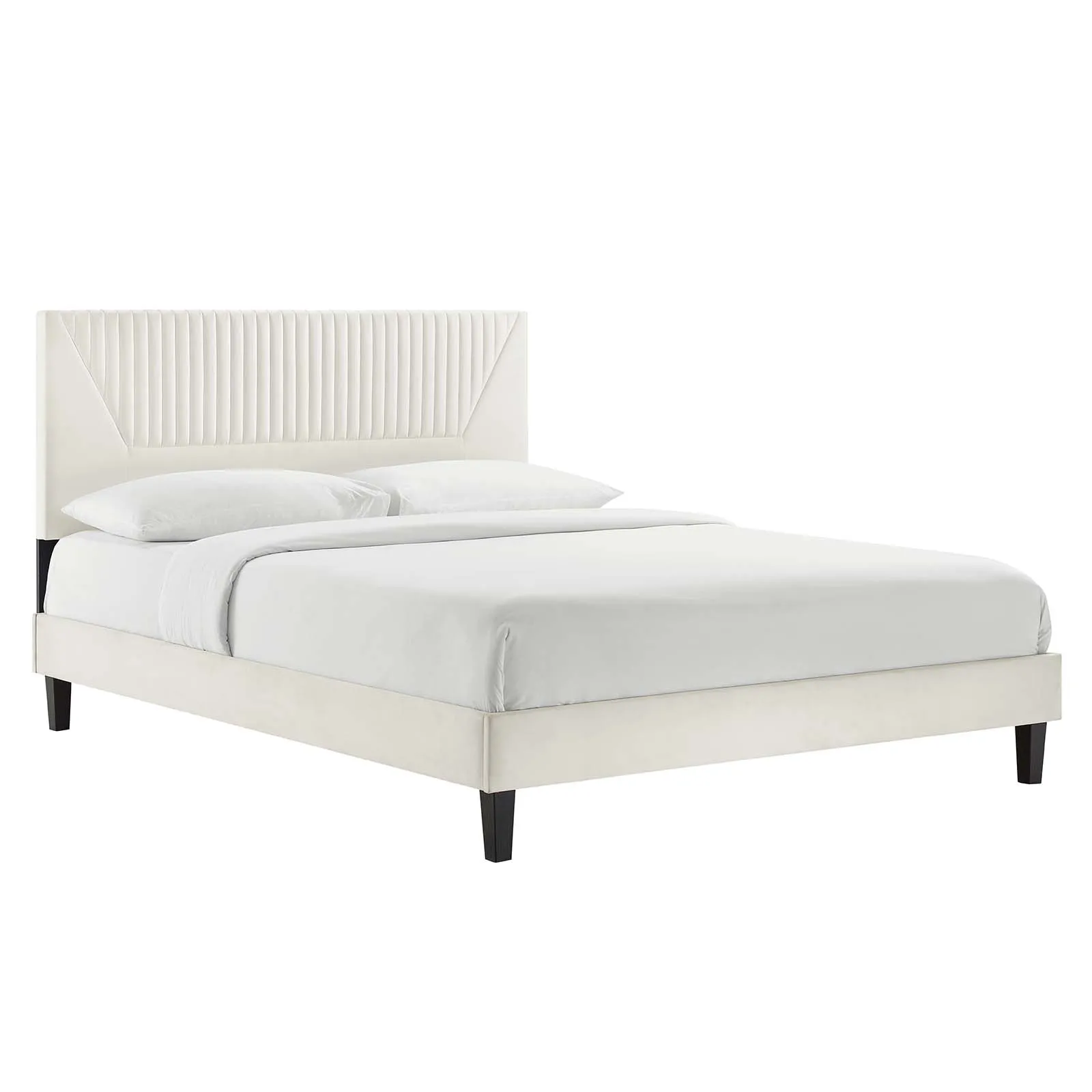 Modway - Yasmine Channel Tufted Performance Velvet Full Platform Bed