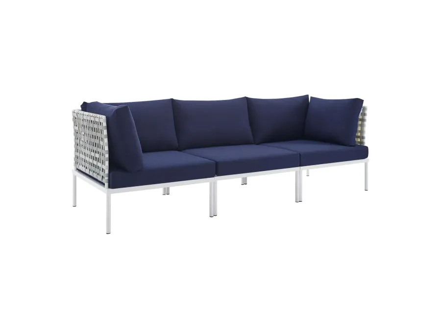 Modway - Harmony Sunbrella� Basket Weave Outdoor Patio Aluminum Sofa