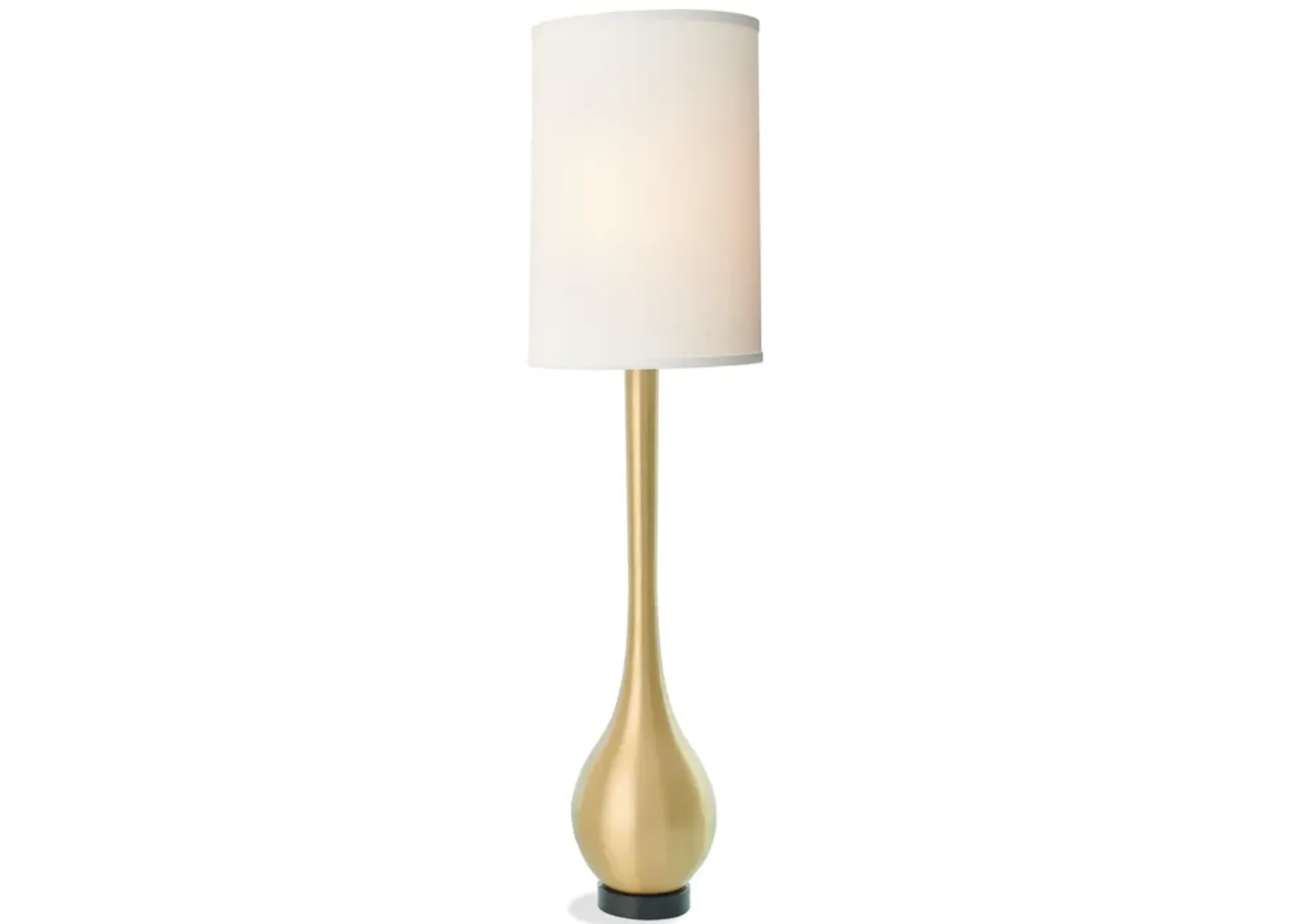 Bulb Floor Lamp-Brushed Brass