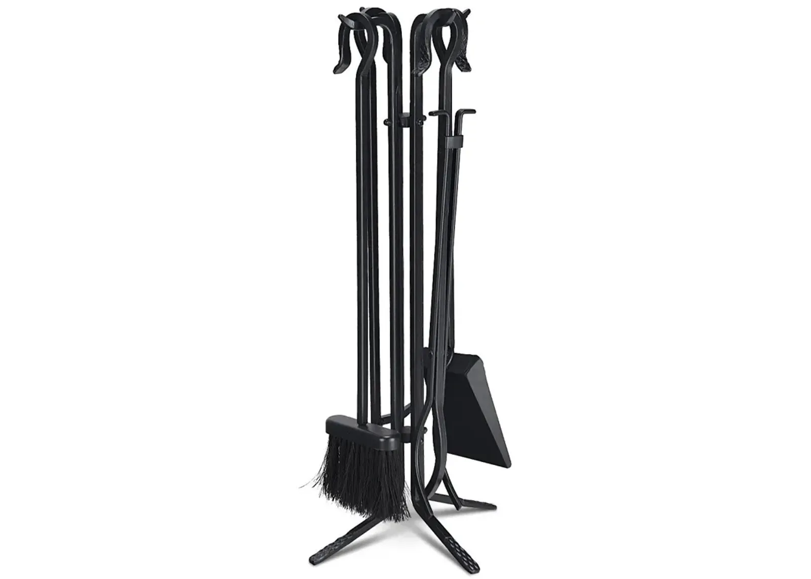 5 Pieces Fireplace Iron Standing Tools Set