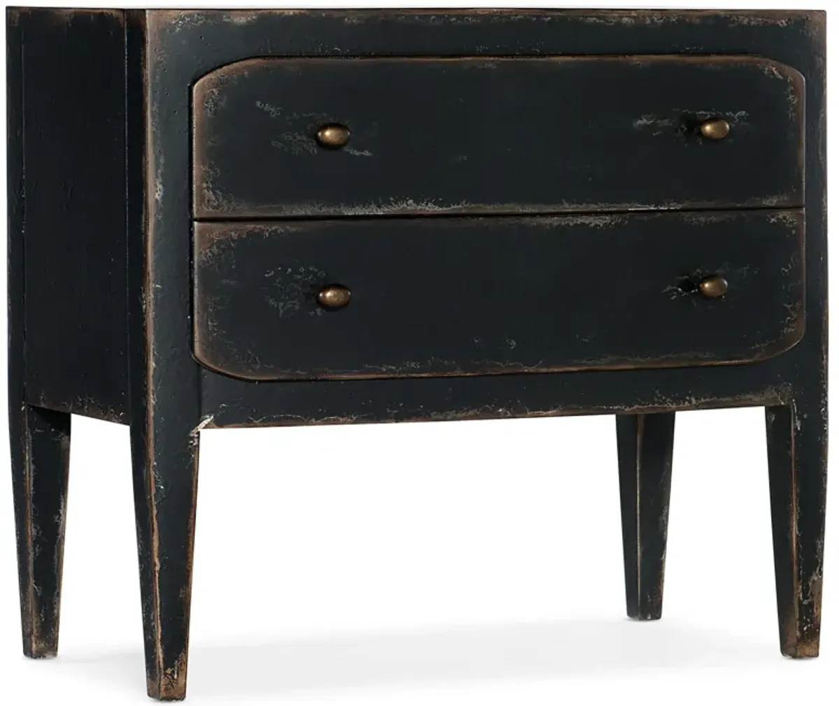 Ciao Bella Two-Drawer Nightstand in Black