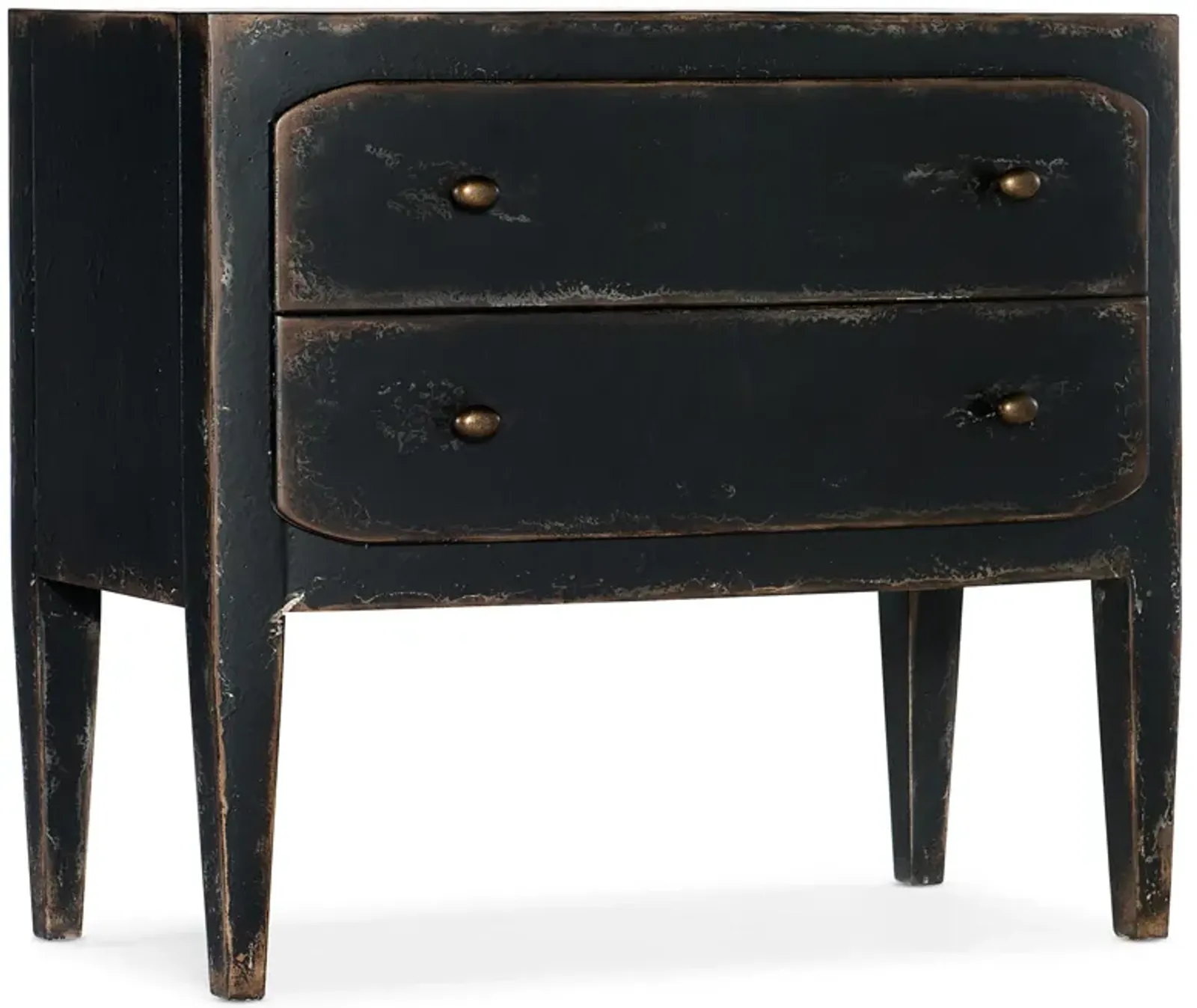 Ciao Bella Two-Drawer Nightstand in Black