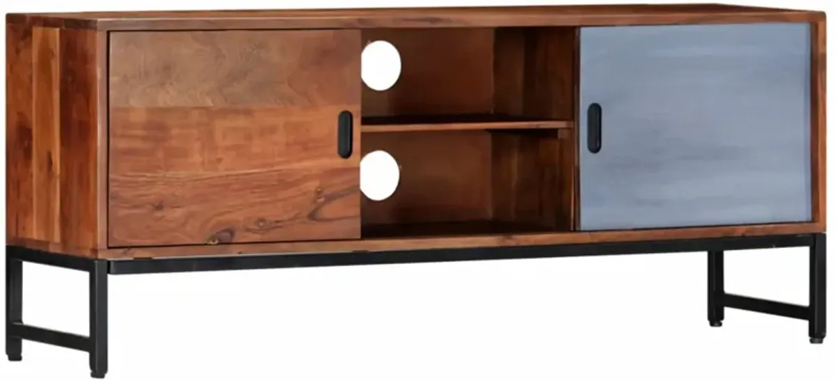 vidaXL TV Cabinet 47.2"x11.8"x19.2" Solid Acacia Wood