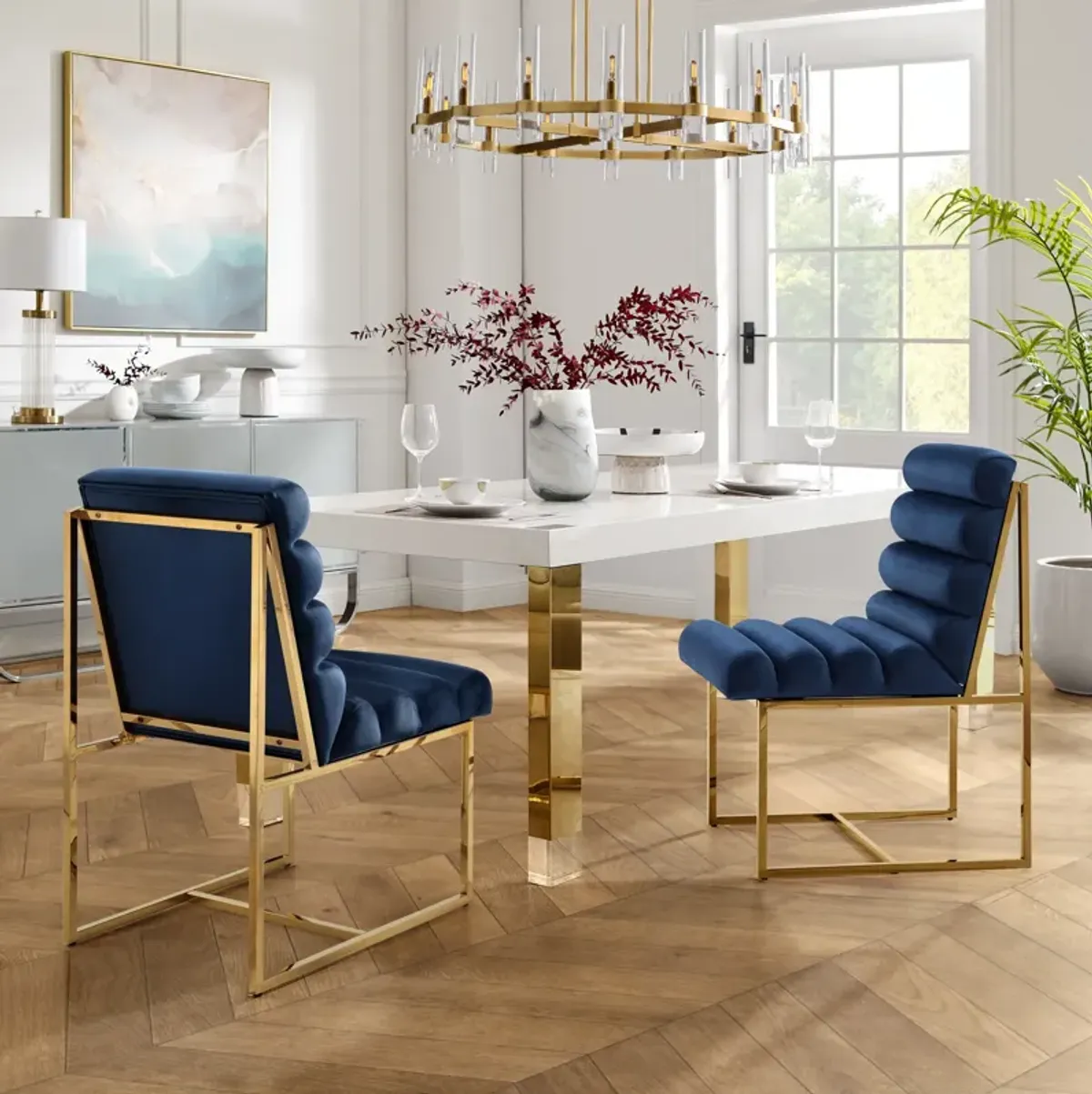 Inspired Home Mirabella Armless Dining Chair