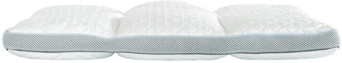 Beda 18 x 27 Queen Size Memory Foam Pillow, Fire Retardant Material, White-Benzara