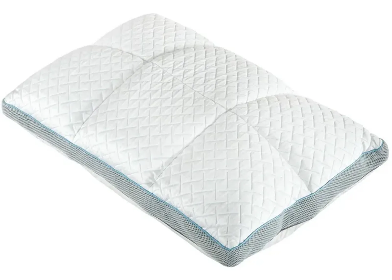 Beda 18 x 27 Queen Size Memory Foam Pillow, Fire Retardant Material, White-Benzara