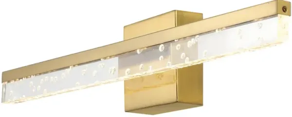 Mario Modern Contemporary Iron/Seeded Acrylic Integrated LED Vanity Light