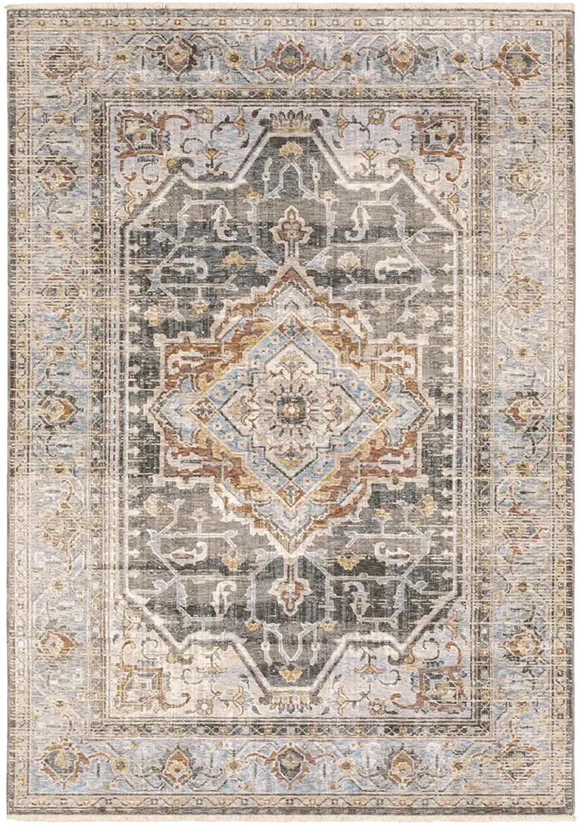 Maharaja 2' x 3' Charcoal Rug