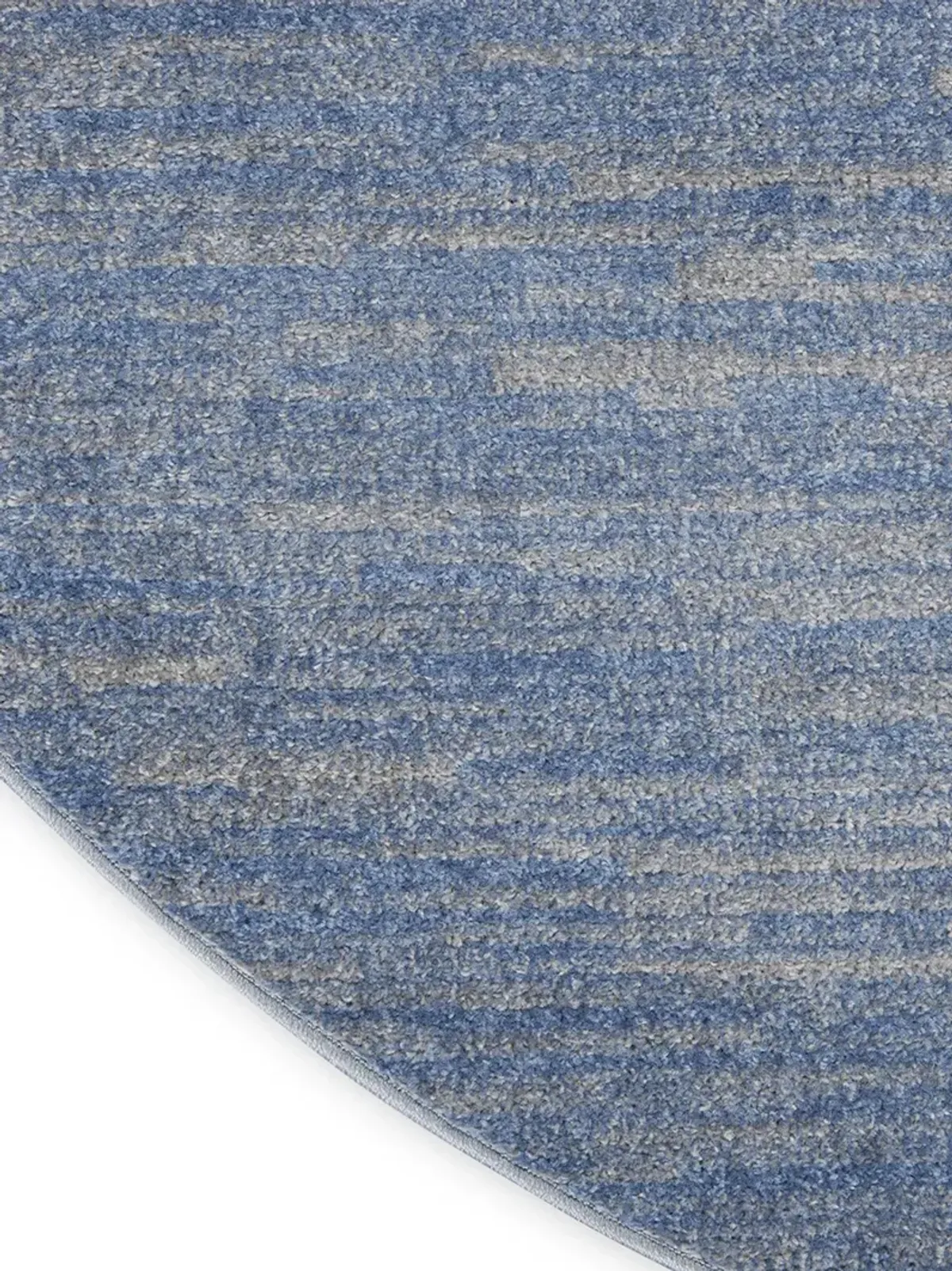 Nourison Essentials NRE01 Blue/Gray 6' x Round Rug
