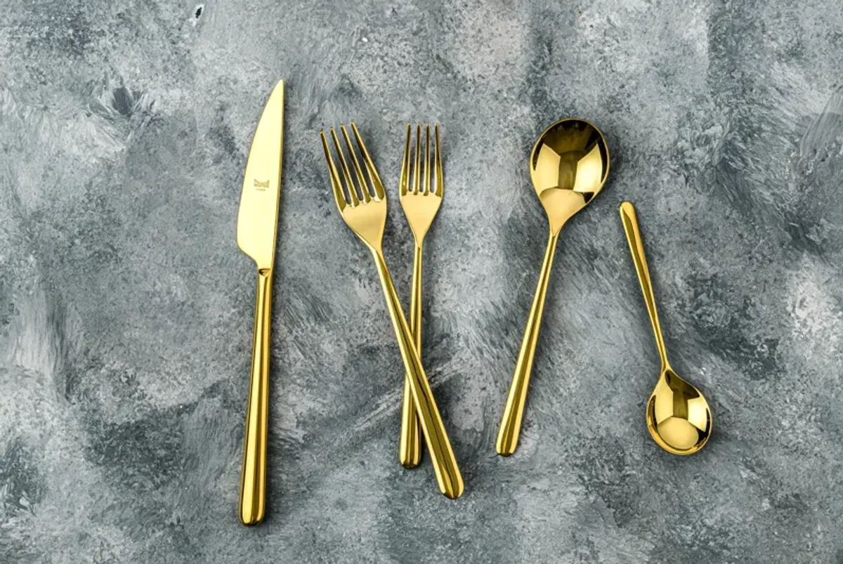 Ice Gold 2 Piece Salad Serving Set