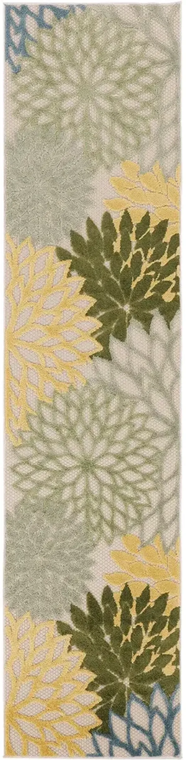 Aloha ALH05 Green/Multicolor 2' x 6' Rug