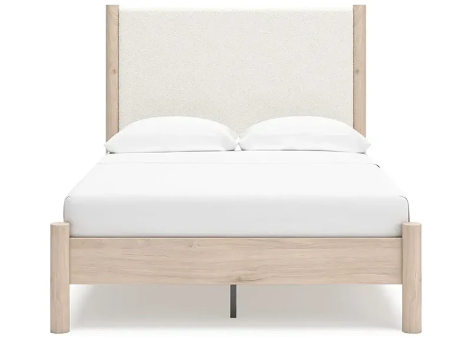 Cadmori Two-tone Full Upholstered Panel Bed